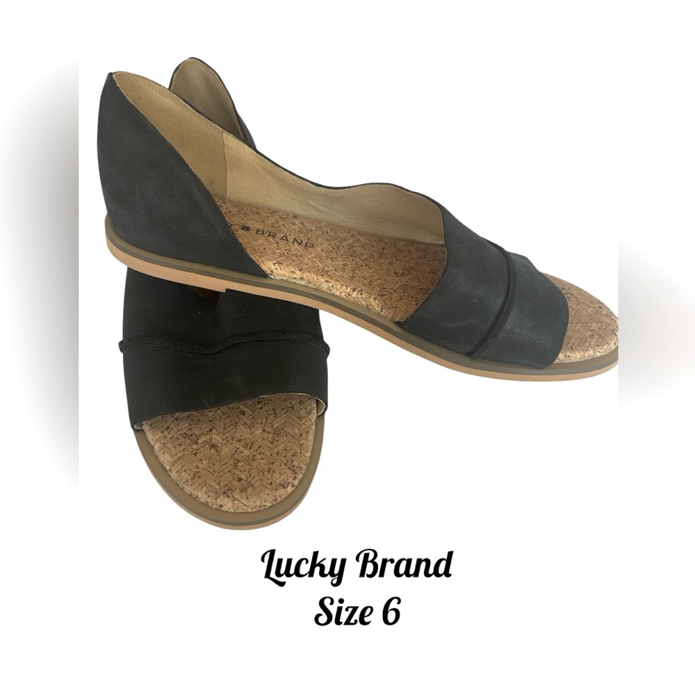 Lucky brand sandals black